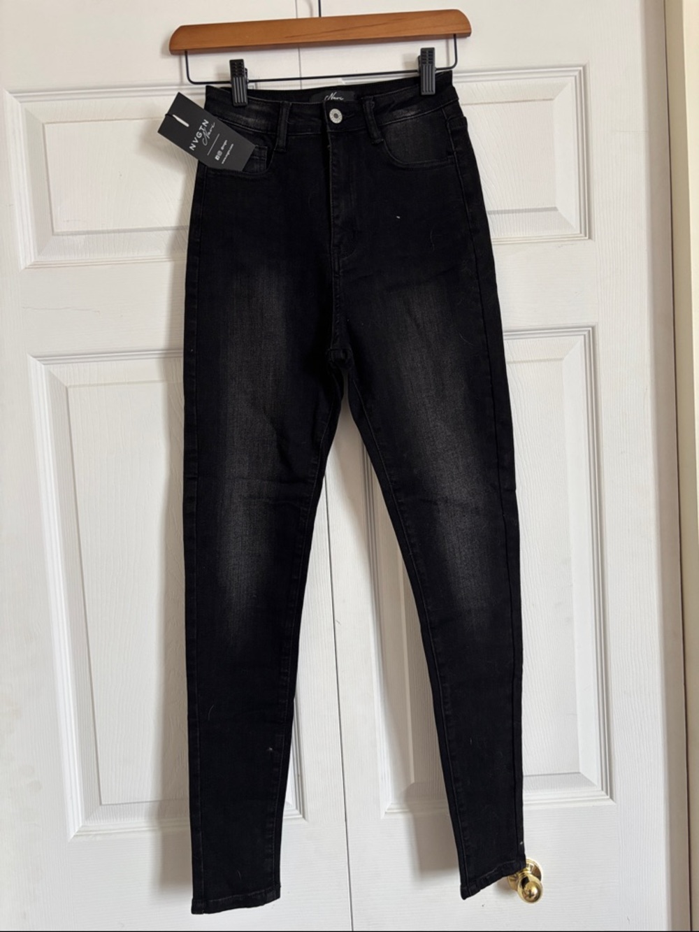 NVGTN Navi Black Denim Jeans with Branded Tag